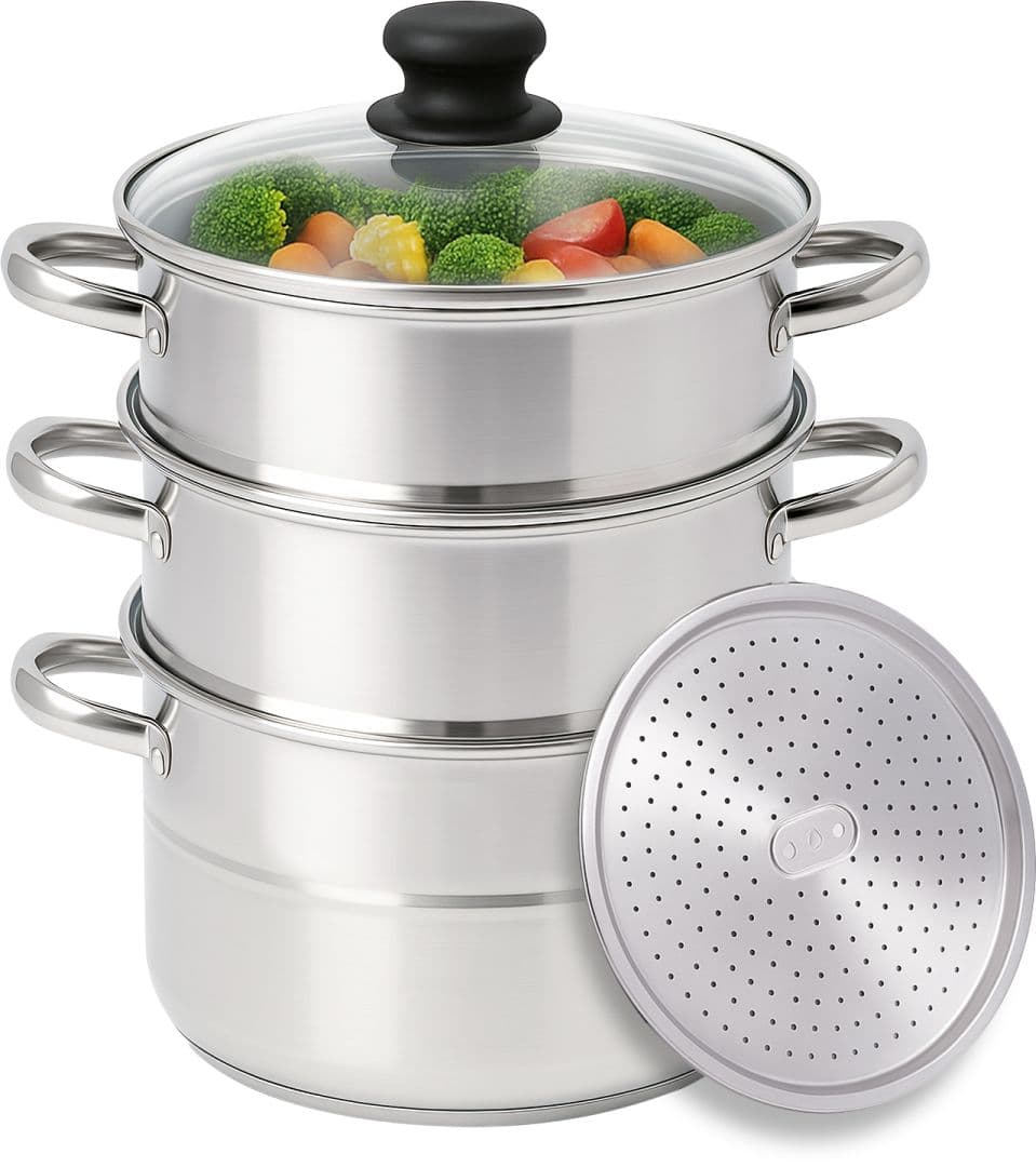 Panci Kukus Stainless Steel - Tutup Kaca